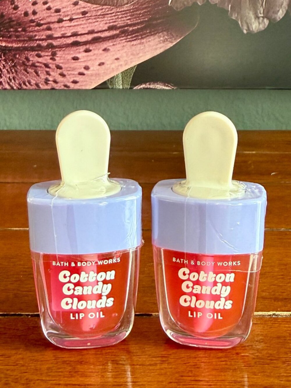 NEW 2-Pc COTTON CANDY CLOUDS Lip Oil Bath & Body Works